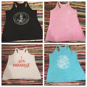 Bundle of 4 workout tanks- size L